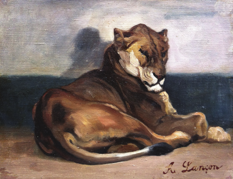 Auguste André LANÇON - UNE LIONNE COUCHÉE